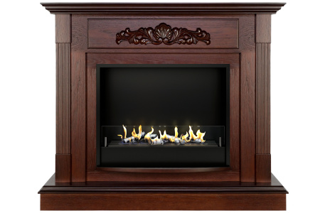 Биокамин в портале Firezo Madrid Светлый орех