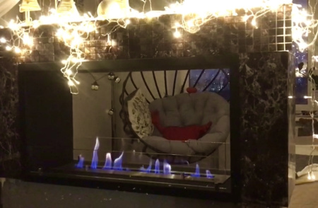 Сквозной Биокамин Firezo Finestra 1800